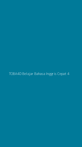 Tampilan Antarmuka Aplikasi Toba4d Belajar Bahasa Inggris Cepat - 4
