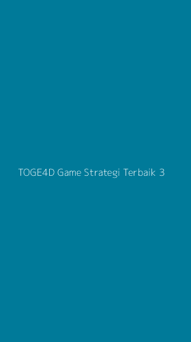 Tampilan Antarmuka Aplikasi Toge4d Game Strategi Terbaik - 3