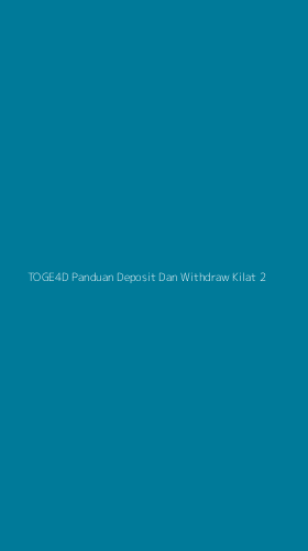 Tampilan Antarmuka Aplikasi Toge4d Panduan Deposit Dan Withdraw Kilat - 2