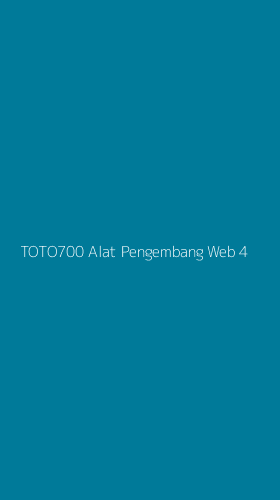 Tampilan Antarmuka Aplikasi Toto700 Alat Pengembang Web - 4