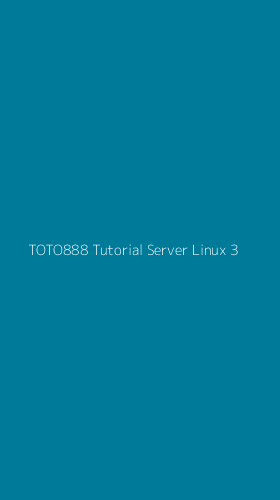 Tampilan Antarmuka Aplikasi Toto888 Tutorial Server Linux - 3