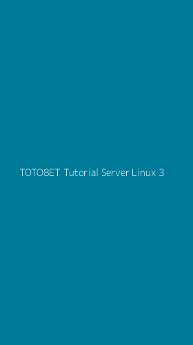 Tampilan Antarmuka Aplikasi Toto8et Tutorial Server Linux - 3