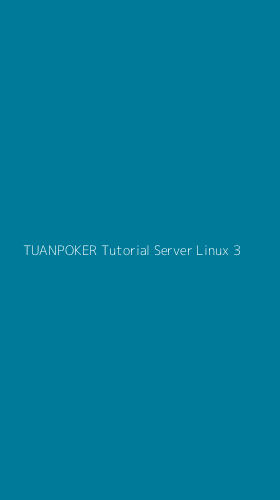 Tampilan Antarmuka Aplikasi Tuanpoker Tutorial Server Linux - 3