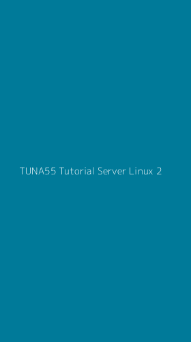 Tampilan Antarmuka Aplikasi Tuna55 Tutorial Server Linux - 2