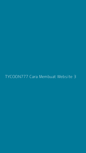 Tampilan Antarmuka Aplikasi Tycoon777 Cara Membuat Website - 3