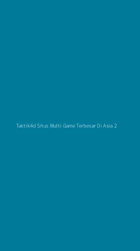 Tampilan Antarmuka Aplikasi Taktik4d Situs Multi Game Terbesar Di Asia - 2