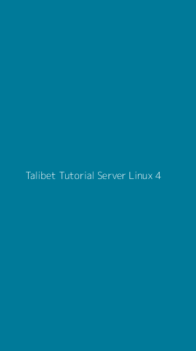 Tampilan Antarmuka Aplikasi Talibet Tutorial Server Linux - 4