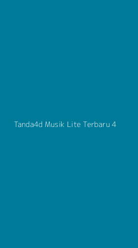 Tampilan Antarmuka Aplikasi Tanda4d Musik Lite Terbaru - 4