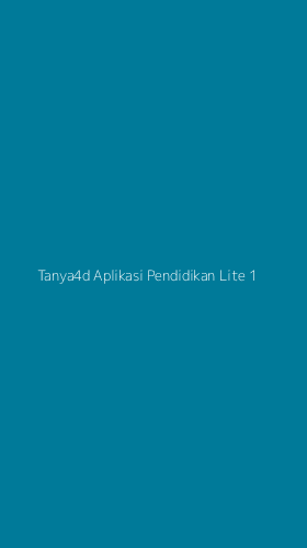 Tampilan Antarmuka Aplikasi Tanya4d Aplikasi Pendidikan Lite - 1