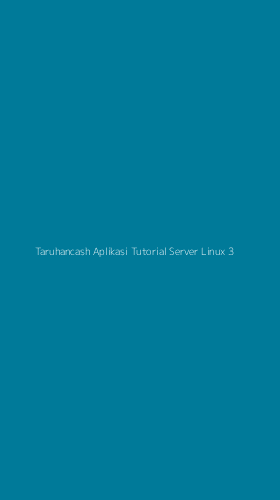 Tampilan Antarmuka Aplikasi Taruhancash Aplikasi Tutorial Server Linux - 3