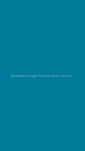 Tampilan Antarmuka Aplikasi Taruhantoto Login Tutorial Server Linux - 3