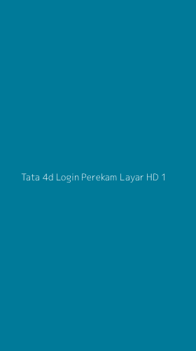 Tampilan Antarmuka Aplikasi Tata 4d Login Perekam Layar Hd - 1