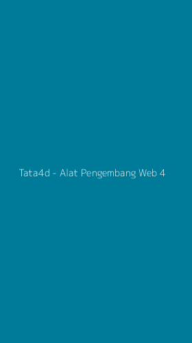 Tampilan Antarmuka Aplikasi Tata4d - Alat Pengembang Web - 4
