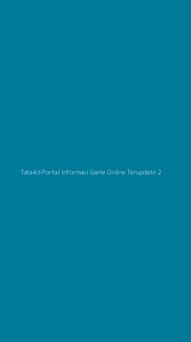 Tampilan Antarmuka Aplikasi Tata4d Portal Informasi Game Online Terupdate - 2