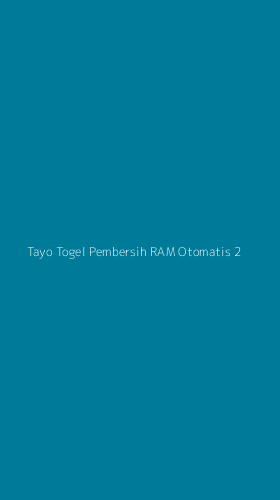 Tampilan Antarmuka Aplikasi Tayo Togel Pembersih Ram Otomatis - 2