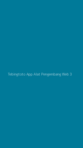 Tampilan Antarmuka Aplikasi Tebingtoto App Alat Pengembang Web - 3