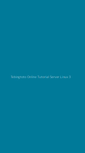 Tampilan Antarmuka Aplikasi Tebingtoto Online Tutorial Server Linux - 3