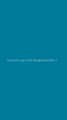 Tampilan Antarmuka Aplikasi Telurtoto Login Alat Pengembang Web - 2
