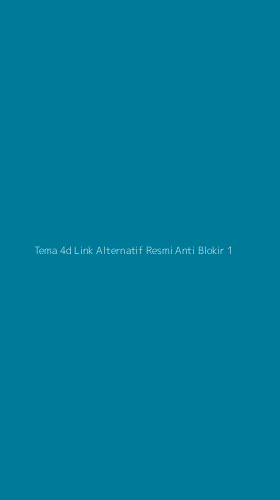 Tampilan Antarmuka Aplikasi Tema 4d Link Alternatif Resmi Anti Blokir - 1