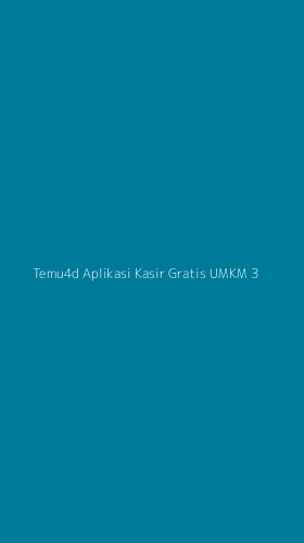 Tampilan Antarmuka Aplikasi Temu4d Aplikasi Kasir Gratis Umkm - 3