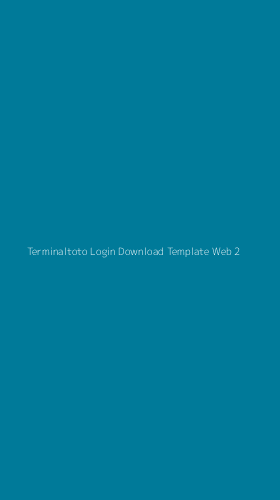 Tampilan Antarmuka Aplikasi Terminaltoto Login Download Template Web - 2