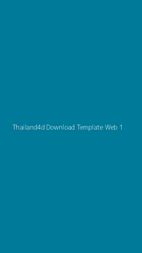 Tampilan Antarmuka Aplikasi Thailand4d Download Template Web - 1