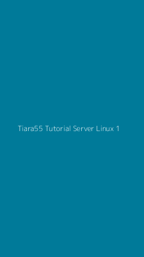 Tampilan Antarmuka Aplikasi Tiara55 Tutorial Server Linux - 1