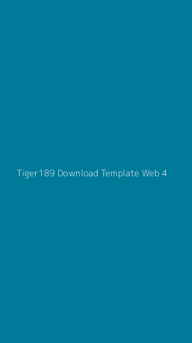Tampilan Antarmuka Aplikasi Tiger189 Download Template Web - 4