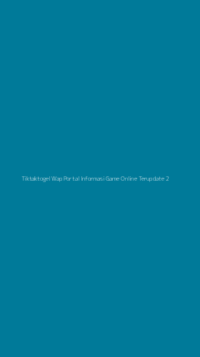 Tampilan Antarmuka Aplikasi Tiktaktogel Wap Portal Informasi Game Online Terupdate - 2