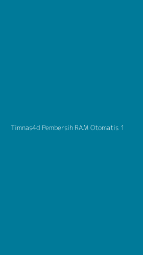 Tampilan Antarmuka Aplikasi Timnas4d Pembersih Ram Otomatis - 1