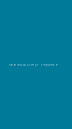 Tampilan Antarmuka Aplikasi Togel4d Apk Data Sgp Hk Sdy Terlengkap Hari Ini - 1