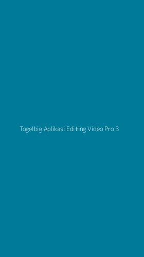 Tampilan Antarmuka Aplikasi Togelbig Aplikasi Editing Video Pro - 3