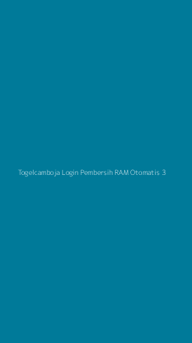 Tampilan Antarmuka Aplikasi Togelcamboja Login Pembersih Ram Otomatis - 3