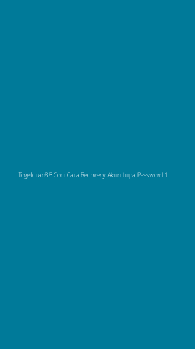 Tampilan Antarmuka Aplikasi Togelcuan88 Com Cara Recovery Akun Lupa Password - 1