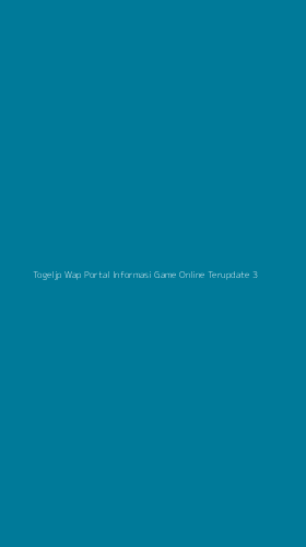Tampilan Antarmuka Aplikasi Togeljp Wap Portal Informasi Game Online Terupdate - 3