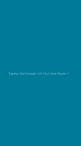 Tampilan Antarmuka Aplikasi Togelkuy App Kumpulan Link Situs Game Populer - 1