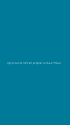 Tampilan Antarmuka Aplikasi Togelnusa App Panduan Lengkap Bermain Aman - 2