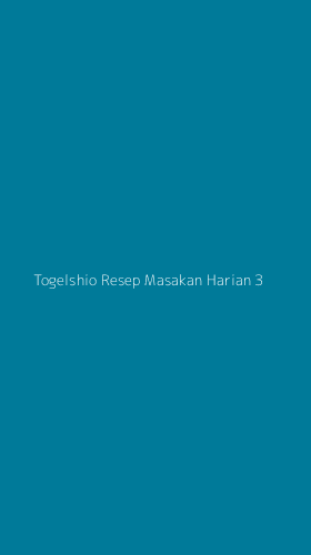 Tampilan Antarmuka Aplikasi Togelshio Resep Masakan Harian - 3