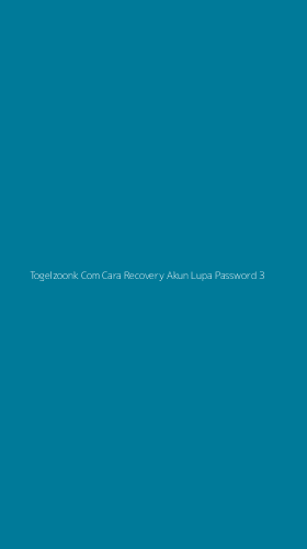 Tampilan Antarmuka Aplikasi Togelzoonk Com Cara Recovery Akun Lupa Password - 3