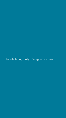 Tampilan Antarmuka Aplikasi Tongtoto App Alat Pengembang Web - 3