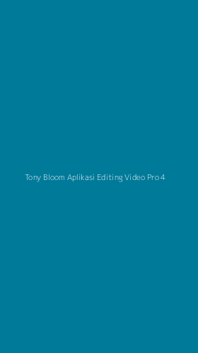 Tampilan Antarmuka Aplikasi Tony Bloom Aplikasi Editing Video Pro - 4