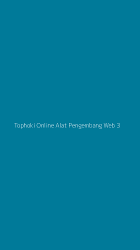 Tampilan Antarmuka Aplikasi Tophoki Online Alat Pengembang Web - 3