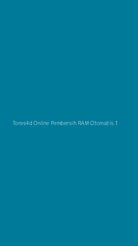 Tampilan Antarmuka Aplikasi Tores4d Online Pembersih Ram Otomatis - 1