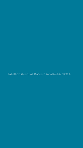 Tampilan Antarmuka Aplikasi Total4d Situs Slot Bonus New Member 100 - 4
