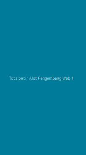 Tampilan Antarmuka Aplikasi Totalpetir Alat Pengembang Web - 1