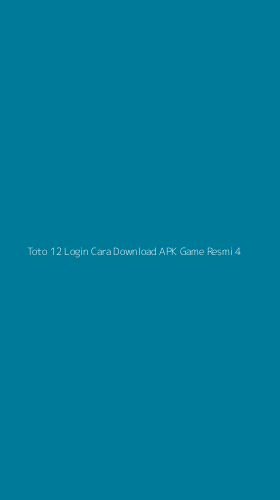 Tampilan Antarmuka Aplikasi Toto 12 Login Cara Download Apk Game Resmi - 4