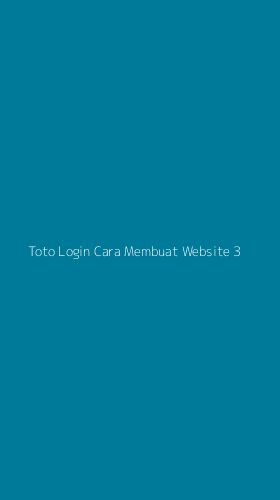 Tampilan Antarmuka Aplikasi Toto Login Cara Membuat Website - 3