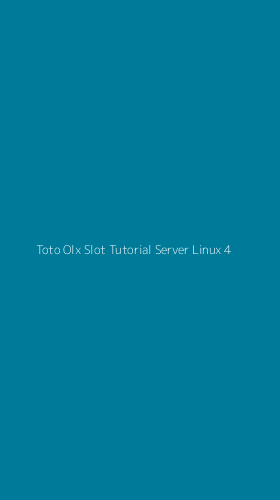 Tampilan Antarmuka Aplikasi Toto Olx Slot Tutorial Server Linux - 4