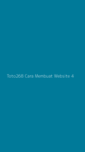 Tampilan Antarmuka Aplikasi Toto268 Cara Membuat Website - 4