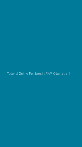 Tampilan Antarmuka Aplikasi Toto4d Online Pembersih Ram Otomatis - 1